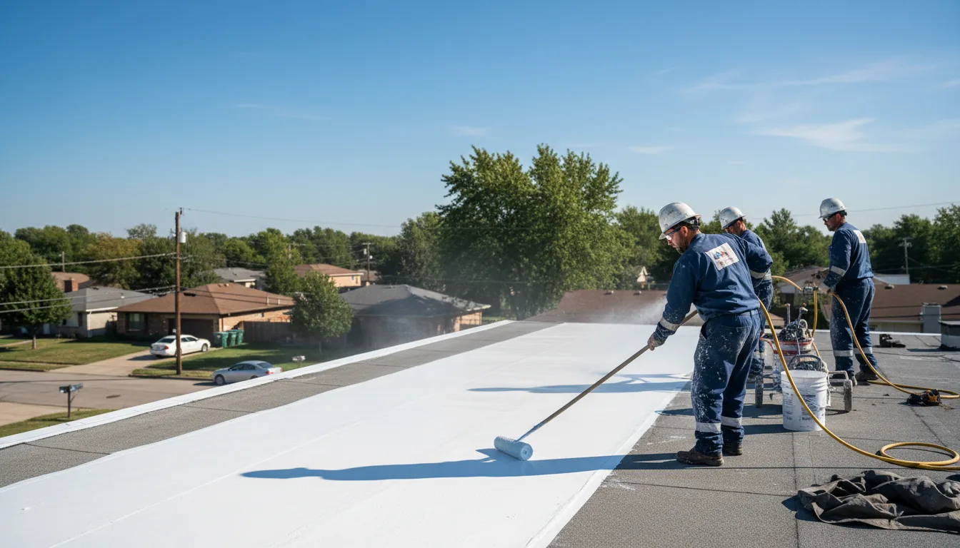 Commercial roof coating in Wrightsboro, TX near me